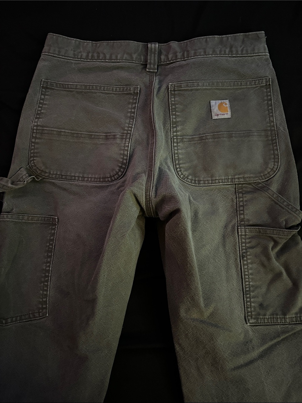 Carhartt Men's Cargo Work Pants in Olive Green